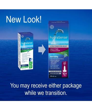 HydraSense Eucalyptus Nasal Spray Specialty Nasal Care With Refreshing Eucalyptus and Mint 20 mL - Buy Online on SooperMarket.com