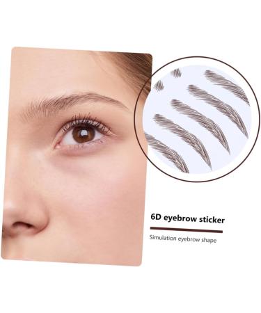 FOYTOKI Authentic Eyebrows 4pcs Stimulation Grooming Tools Natural Girl Hair-like Women Transfer Shaping False Peel Hair- D 21x15cm Brown - Buy Online on SooperMarket.com