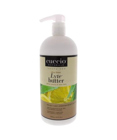 Cuccio - Ultra Sheer Lyte Butter - White Limetta and Aloe Vera - For Unisex - Body Butter - 32 Oz White Limetta & Aloe Vera 946 ml (1 SPACE) 1