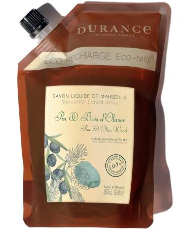 Durance Pine & Olive Wood Marseille Liquid Soap 500ml Paraben-Free Hand & Body Wash With Olive Oil & Red Rice Extract Vegan Friendly Shower Gel - Buy Online on SooperMarket.com