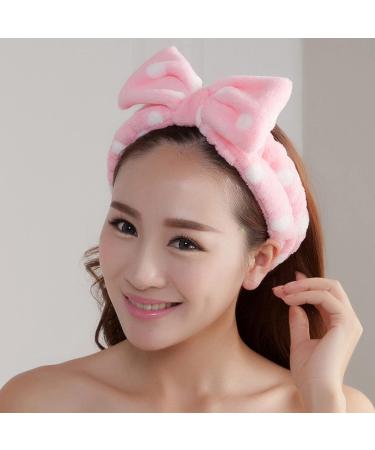 Merkaunis 42 Pcs Cute Bow Hair Band Set - Adjustable Fluffy Headbands for Skincare, Shower, Yoga - Perfect Women and Girls Gift - Buy Online on SooperMarket.com