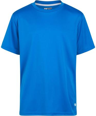 RBX Boys 3 Pack Athletic T-Shirt Set, Dry-Fit Sports Tee (Sizes 8-20), Castle Rock/Black/Direct Blue - Size 14-16 - Buy Online on SooperMarket.com