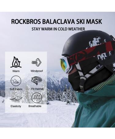Rockbros Storm Hood Balaclava for Autumn & Winter - Windproof Warm Facial Cover for Cycling Snowboarding Skiing & Motorcycling - Unisex Size - Buy Online on SooperMarket.com