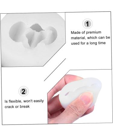 3pcs Silicone Mold Candle Molds Soap Mold Simulation Succulent Plants Molds Aromatherapy Candle Mold Handmade Soap Making Mold Scented Candle Mold Silica Gel Epoxy Abrasives Transparent 4.9X4.5X2.9CM - Buy Online on SooperMarket.com