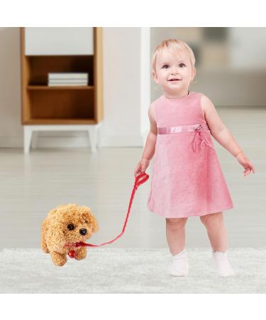 WorWoder Interactive Plush Teddy Dog Toy - Walking, Barking, Wagging Tail - Fun Companion Pet for Kids (Teddy Dog) - Buy Online on SooperMarket.com