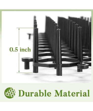 Cat Scat Mat 12 Pcs 16x12.5 Inch with 0.5 inch Spikes for Indoor/Outdoor Use - Durable Cat Deterrent and Dog Anti-Digging Solution - 16ft Coverage - Buy Online on SooperMarket.com