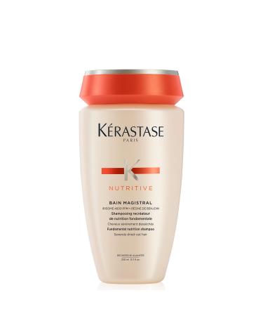 KERASTASE Nutritive Nourishing & Conditioning Shampoo | For Severely Dry Hair | Moisturizes and Softens | With Irisome Complex | Bain Magistral | 8.5 Fl Oz