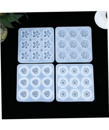 STOBOK 9 Resin Epoxy Silicone Molds Flower Soap Silicone Epoxy Molds Epoxy Resin The Flowers Pendant - Buy Online on SooperMarket.com