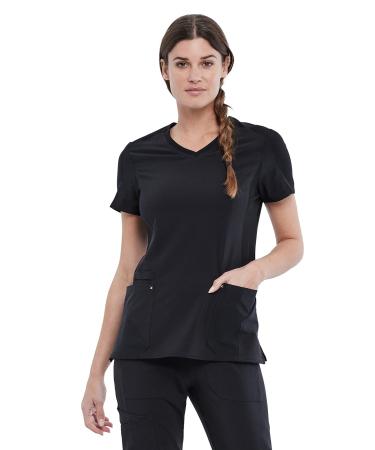 Cherokee iFlex Women Scrubs Top V-Neck CK711 Large Black