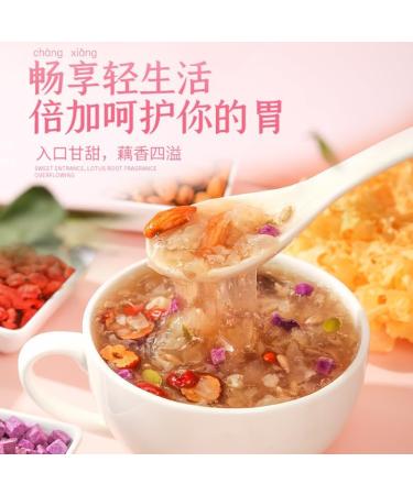 Chinese red dates white fungus nuts lotus root powder soup 500g nutritious substitute food sweet breakfast powder instant healthy and delicious breakfast Congee (Red jujube nuts 2 cans) Red jujube nuts 2 cans - Buy Online on SooperMarket.com