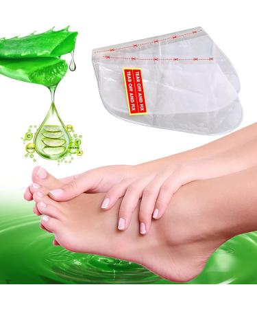 P-Beauty Aloe Vera Foot Mask Socks | 5 Pairs Peeling for Dry Cracked Skin | Moisturizing Foot Care Accessories - Buy Online on SooperMarket.com