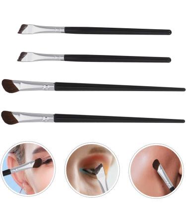 BELLIFFY 4 Pcs Angled Eyeliner Brush Eyeshadow Brush Angled Makeup Brush Small Concealer Brush Flat Concealer Brush Nose Contour Brush Brow Brush Under Eye Concealer Brush Cosmetic Brush - Buy Online on SooperMarket.com