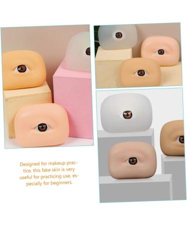 Healeved 8 Pcs Eye Practice Skin Fake Skin Eyebrow Practice Board Supplies Eyes Makeup - Buy Online on SooperMarket.com