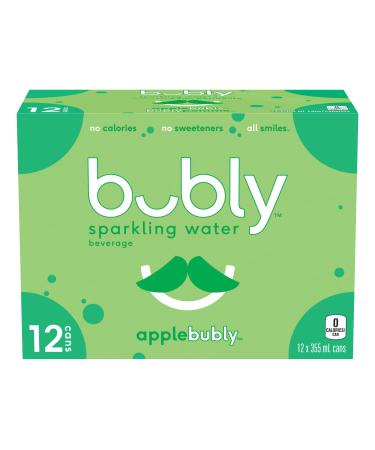 Bubly Sparkling Water applebubly 355 mL Cans 12 Pack Apple Water