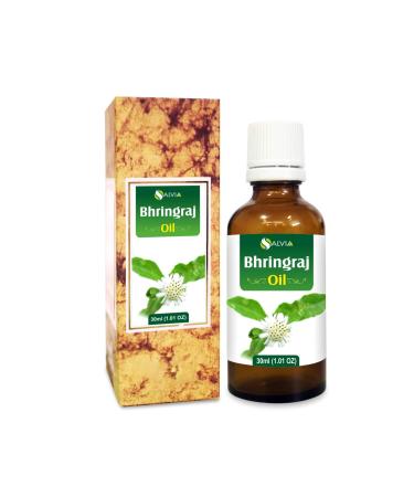 Bhringraj Oil (Eclipta alba) 100% Pure & Natural - Undiluted Uncut Cold Pressed Premium Oil Use for Aromatherapy Skin Care & Hair - Therapeutic Grade - 30 ML by Salvia