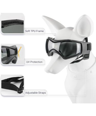 Petleso Dog Glasses for Medium Breeds - UV Protection Windproof Pet Sunglasses with Adjustable Straps for Outdoor Activities - Buy Online on SooperMarket.com