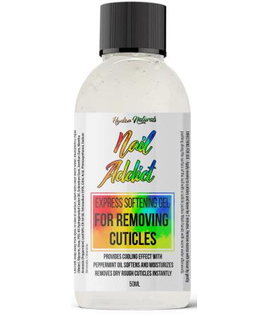 Hydra Naturals Dry Cuticle Remover Gel For Extra Softens and Moisturises Cuticles Removes Dead Skin Peppermint Oil 50ml
