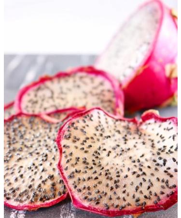 Dried Dragon Fruit Slices - Premium Dehydrated Cocktail Garnishes - 14 Servings (50g Approx) - Buy Online on SooperMarket.com