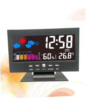 Healeved 2 Pcs Digital Clock Time Display Clock Stylish Clock Creative Clock Multifunctional Clock Led Number Size 1x2pcs - Buy Online on SooperMarket.com