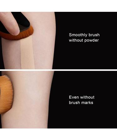 Foundation Brushes Makeup Brushes Fiber Hair for Micro Baking for Makeup Setting(Black) - Buy Online on SooperMarket.com