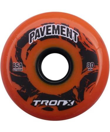 TronX Outdoor Asphalt Pavement 85A Inline Roller Hockey Wheels 4 Pack | 59mm  68mm  72mm  76mm  80mm Sizes Hi-Lo - Buy Online on SooperMarket.com