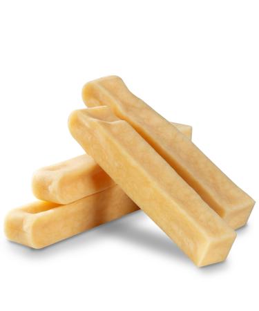 WoW Bites Premium Crauca cheese for dogs: Yak cheese dog cheese rods - long brass cheese bone - healthy and natural robust and hard -wearing tasty (S 4 Pack)