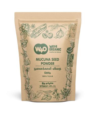 THRU Way4Organic Kapikachu Mucuna Pruriens Seed Powder/Kaunch Seed powder 100 g