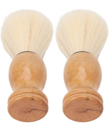Premium Mini Shaving Brush for Men - Soft Synthetic Wooden Handle Ideal for Travel & Home Grooming | Facial Razor & Clean Tool - Buy Online on SooperMarket.com