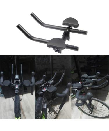 RCKHROS Aero Bars | Aluminum Alloy Black | Bicycle Armrest Handlebars for Mountain and Road Bike Racing - Buy Online on SooperMarket.com