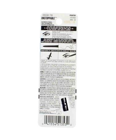 Maybelline Unstoppable Eyeliner in Pewter - 2 Pack | Long-lasting Formula - Buy Online on SooperMarket.com