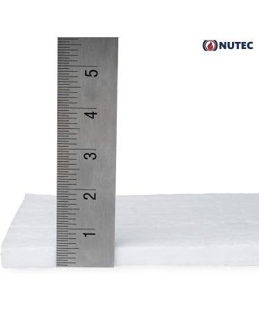 Nutec MaxWool Ceramic Fiber Insulating Blanket 1/2 x 8 x 10 - High Temp 2400F, Lightweight, Durable | 8# Density - Buy Online on SooperMarket.com