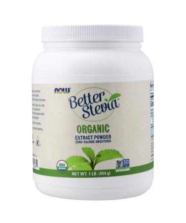 Now Foods Better Stevia Certified Organic Extract Powder 1 Lb (454 G) Powder