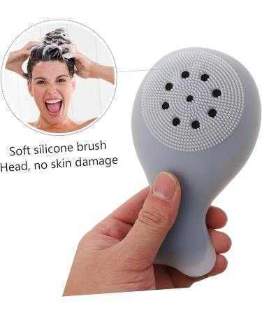 FRCOLOR Silicone Bath Brush Set for Kids and Adults - Exfoliating Body and Scalp Scrubber for Gentle Massage and Deep Cleaning - Buy Online on SooperMarket.com