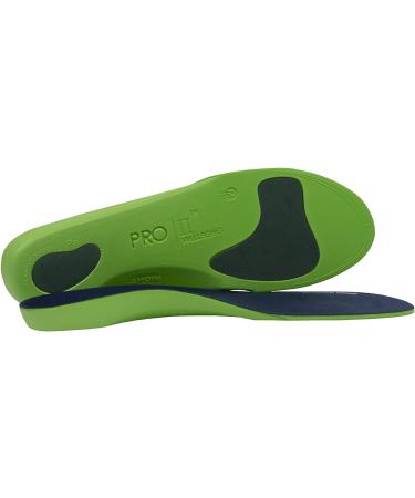 PRO 11 WELLBEING Plantar Series Orthotic Insoles - 2 Pairs Blue - Relief for Plantar Fasciitis, Knee, Back Pain & Fallen Arches - UK 3/4/5 - Buy Online on SooperMarket.com