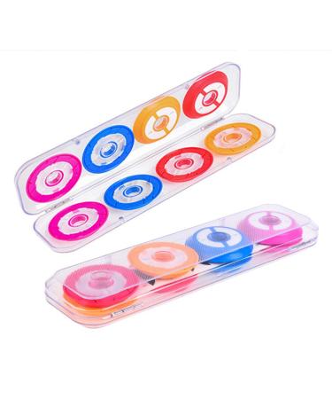 Toasis Fishing Snell Rig Holder Silicon Rubber Leader Line Spool Pack of 8pcs with Tackle Box