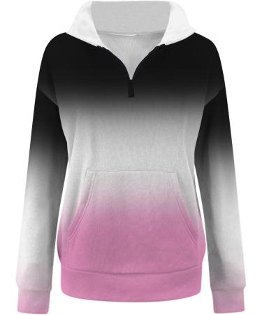 Shop Creoqiji Women's Cat Print Sweater Dress - Fashionable Casual Long-Sleeved Hoodie with Pockets - XXL Pink - Buy Online on SooperMarket.com