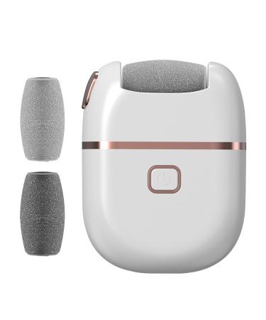 Electronic Foot File Pedicure Tool - Rechargeable Electric Foot File Dead Skin Foot Care Callus Remover Rechargeable Waterproof Foot File White