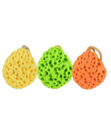 Glosoni Body Bath Sponge Bath Sponge 3-Pack Soft Body Shower Sponge Cleaning Body Sponge