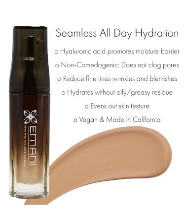 EMANI Hydra Wear 12 Hour Foundation 1 fl oz - Oyster Beige (Medium) - Buy Online on SooperMarket.com