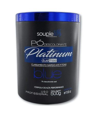 Soupleliss Bleaching Powder Blue Platinum DustFree 9 Tones 500g / 17.63fl.oz