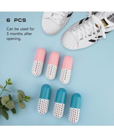 3 Pairs Shoe Fresheners - Reusable Sneaker Deodorizer Balls Capsules for Sports Shoes - Long Lasting & Easy to Use - Pink & Blue - Buy Online on SooperMarket.com
