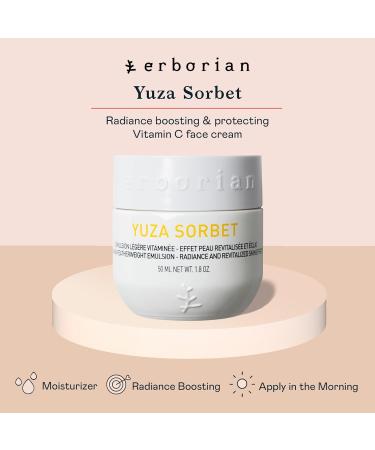 Erborian Vitamin C Face Cream - Yuza Sorbet Hydrating Day Cream for Radiance & Intense Moisturization - 1.7 oz - Buy Online on SooperMarket.com