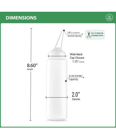 Angled Tip Applicator Bottle 8.5 oz - Pack of 3 | Precision Dispenser for DIY Projects - Buy Online on SooperMarket.com