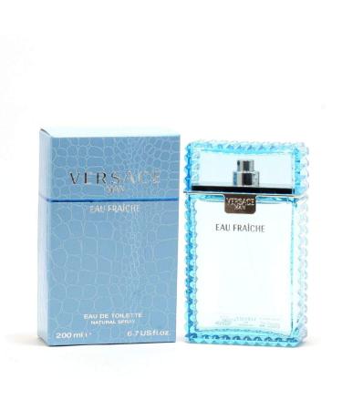 Versace Man Eau Fraiche Eau De Toilette Spray 6.7 Ounce 6.7 Fl Oz (Pack of 1) Cedar Fresh Lemon