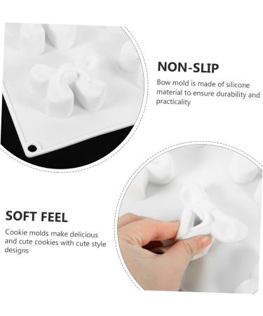 Cabilock Butterfly Fondant Cake Decoration Bowknot Silicone Mold Candle Molds Dessert Pastry 29X17CM White3 - Buy Online on SooperMarket.com