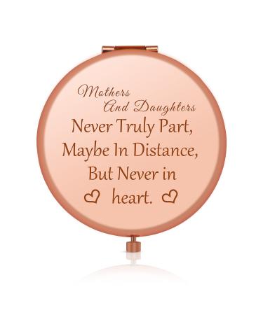 Jielahua Mom Gifts for Mothers Day from Daughter Personalized Mom Makeup Mirror Gift  Mom Daughter Gift for Birthday Thanksgiving Christmas  Compact Pocket Makeup Mirror Long Distance for Mom Present
