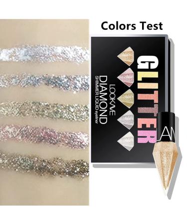 Go Ho Glitter Liquid Eyeliner Set - 5 Metallic Shimmer Colors for Waterproof and Long-Lasting Sparkle Eyes - Korean Makeup Collection - Buy Online on SooperMarket.com