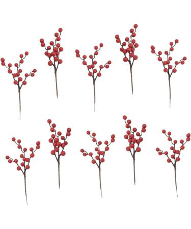 ABOOFAN 20 Pcs Christmas Imitation Fruit Holly Christmas Berries Christmas Flower Pick Christmas Berry Picks Home Decor Plants Decor Cherry Stems Party Supplies Foam Cherry Fruit Banquet - Buy Online on SooperMarket.com