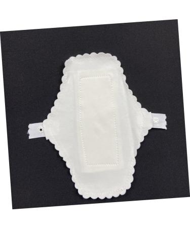 Healeved 10pcs Washable Menstrual Cloth Panties - Ultra Thin Menstrual Panty Liners for Women - White Cotton Napkin Bamboo Fabric Tape - Buy Online on SooperMarket.com