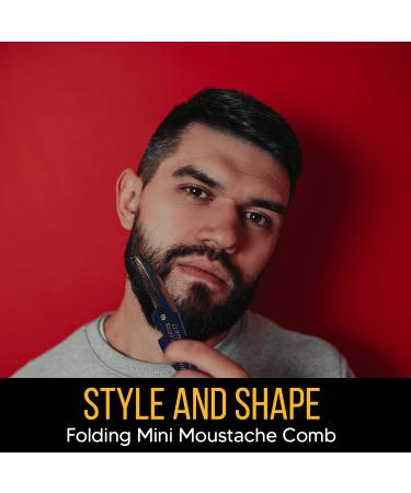 Moustache Wax & Folding Comb Kit - Best Price for Superior Moustache Care - Buy Online on SooperMarket.com